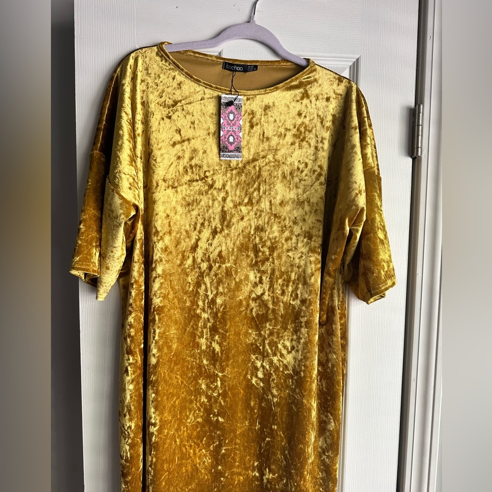 Brand New Golden Yellow Short Dress